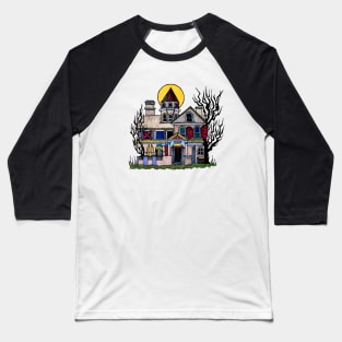 Haunted House Baseball T-Shirt